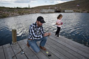 Andy - Daugh fishing